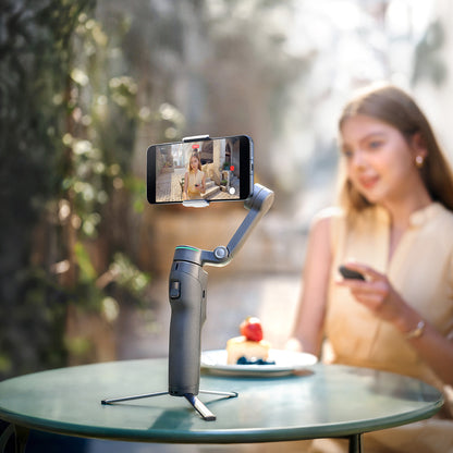 DJI Osmo Mobile 8P Remote Control Selfies Built-in Extension Rod & Tripod, Folds With Ease 10-Hour Battery Life