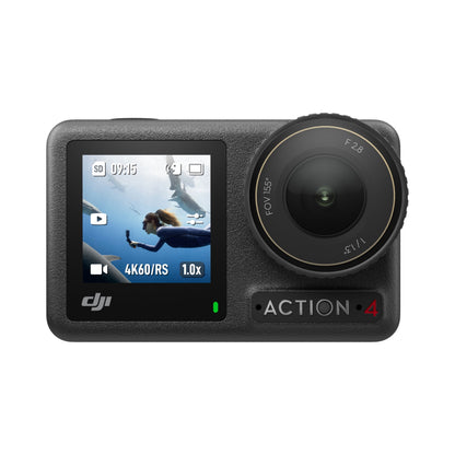 DJI Osmo Action 4 camera with 1/1.3″ Sensor 4K/120fps & 155º Ultra-Wide FOV Waterproof up to 18m 360° HorizonSteady