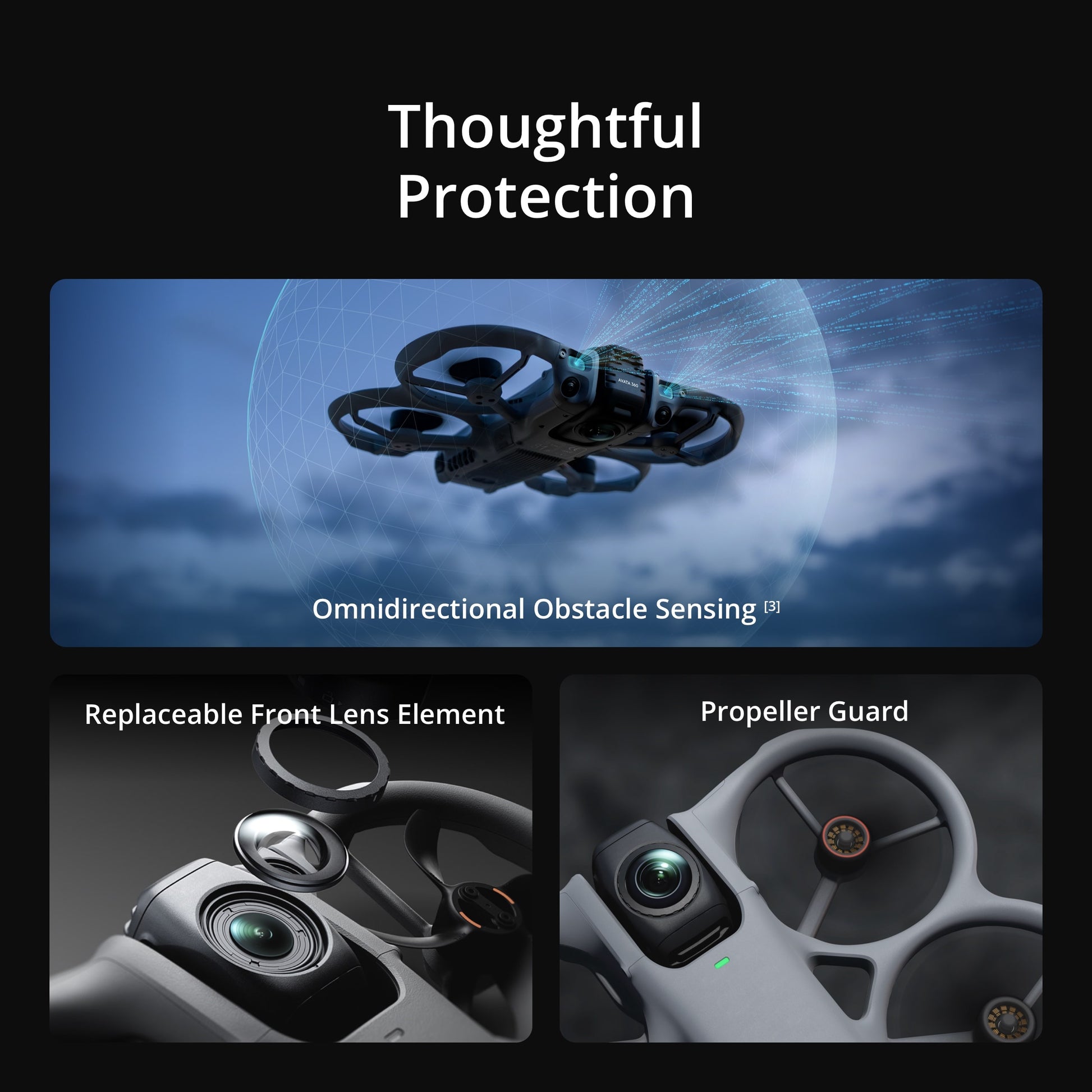 DJI Avata 360 drone 1-Inch Flagship Imaging  8K/60fps HDR Video O4+ Full HD Video Transmission 360° and Single Lens Flexible Dual Modes