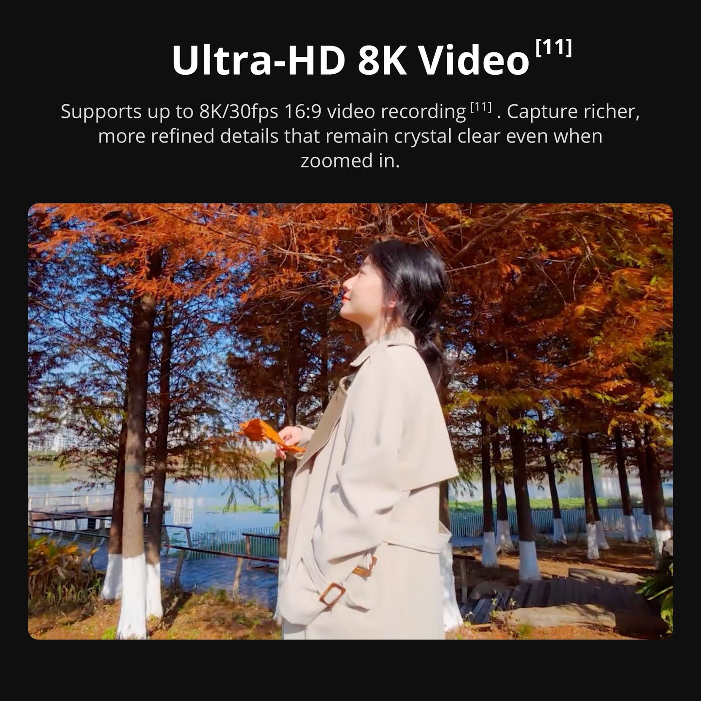 DJI Osmo Action 6 camera 20m Waterproof Ultra-HD 8K Video 1/1.1-Inch Square Sensor 50GB Built-in Storage
