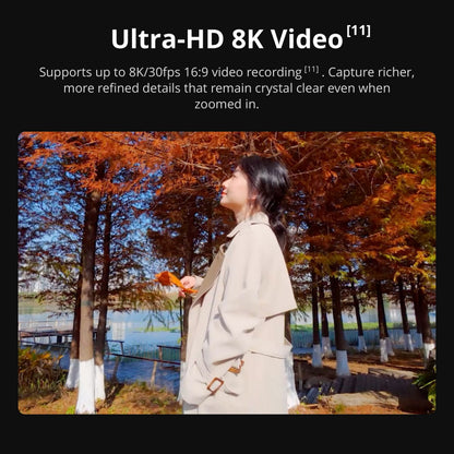 DJI Osmo Action 6 camera 20m Waterproof Ultra-HD 8K Video 1/1.1-Inch Square Sensor 50GB Built-in Storage